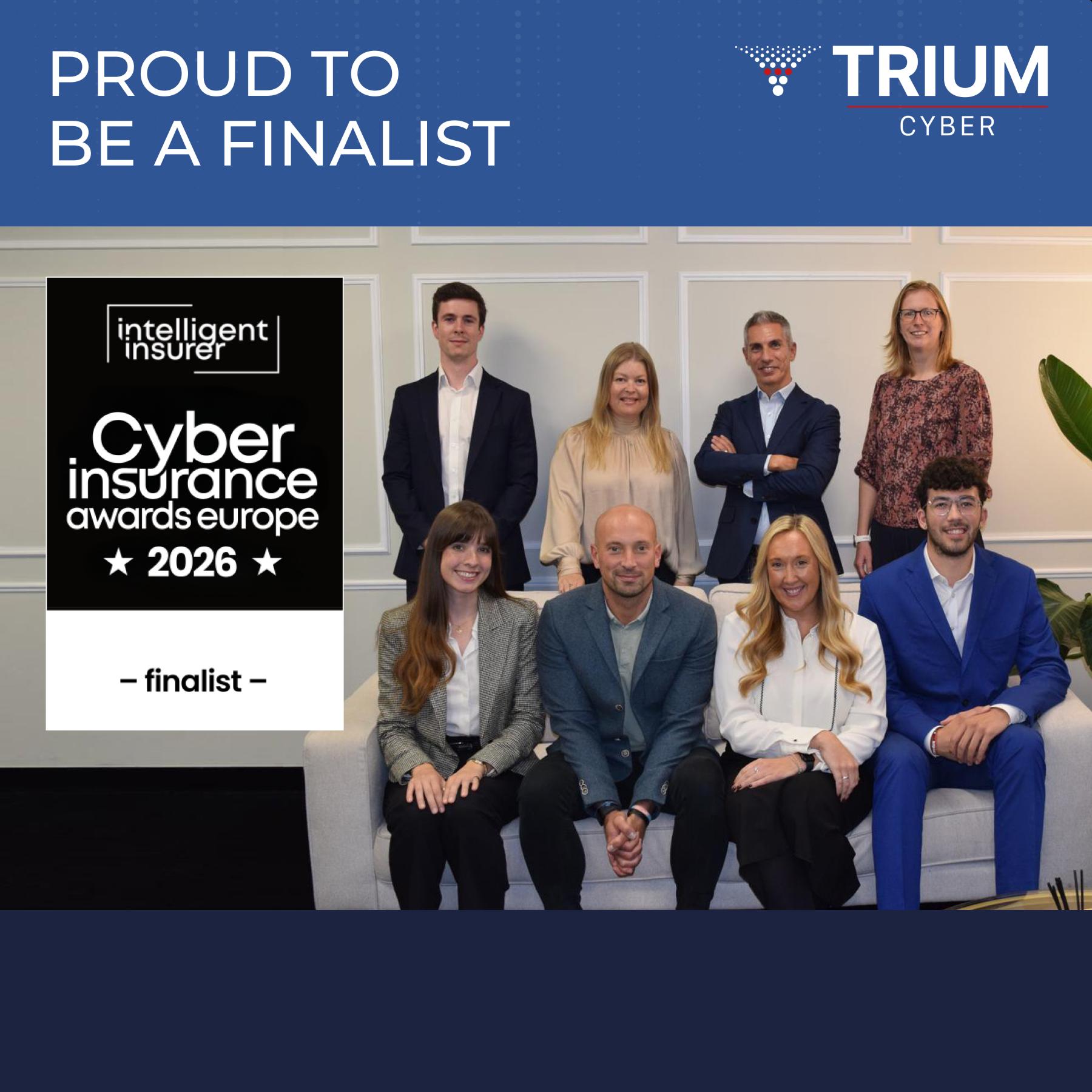 Finalist for Cyber Team of the Year in the Intelligent Insurer's Cyber Insurance Awards Europe 2026