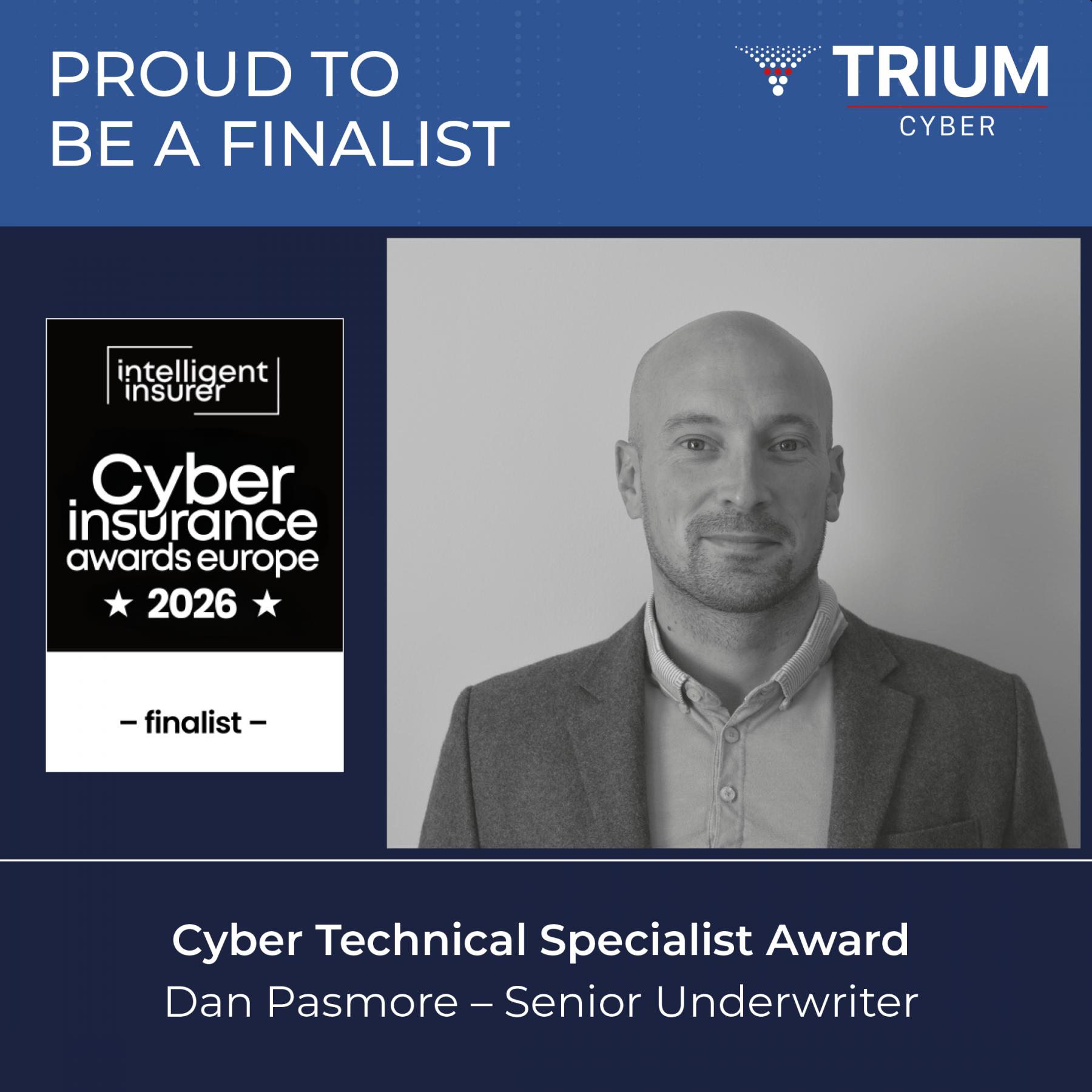 Dan Pasmore: finalist for Cyber Technical Specialist Award 2026