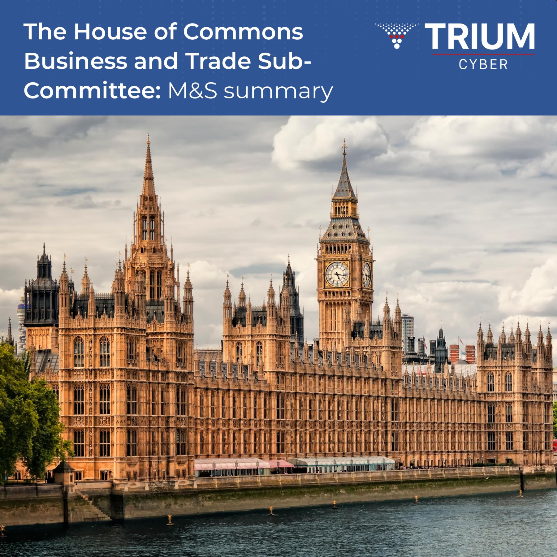 The House of Commons Business and Trade Sub-Committee: M&S summary, July 2025 